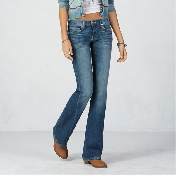 True Religion Joey Stretch Dark Wash Flare Jeans - Picture 4 of 8